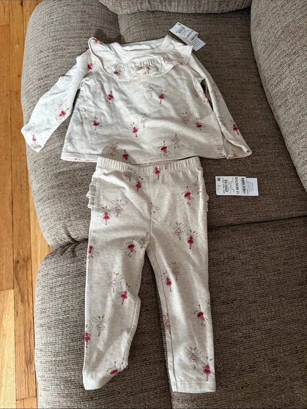 Size 12 mo. First impressions 2 piece set Top/ bottom